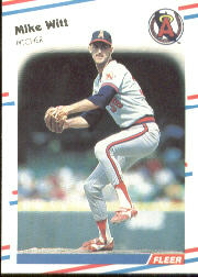 1988 Fleer Baseball Cards      507     Mike Witt